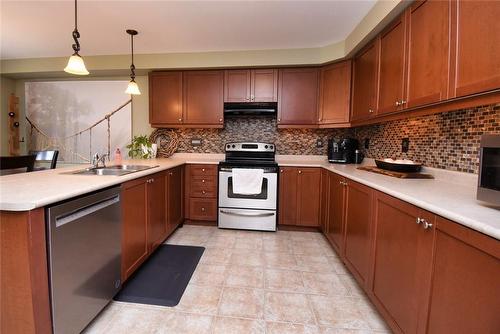 8 Powell Drive, Hamilton, ON - Indoor Photo Showing Kitchen With Double Sink