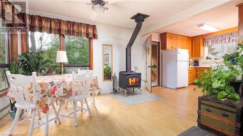 29 Avele Road, South Bruce Peninsula, ON - Indoor Photo Showing Dining Room With Fireplace