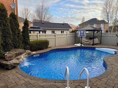 2236 Glazebrook Circ, Oakville, ON - Outdoor With In Ground Pool With Deck Patio Veranda