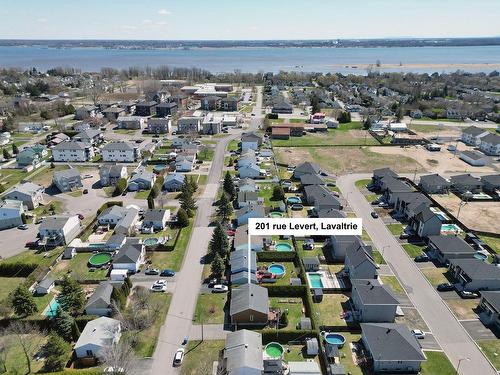 Aerial photo - 201 Rue Levert, Lavaltrie, QC - Outdoor With Body Of Water With View