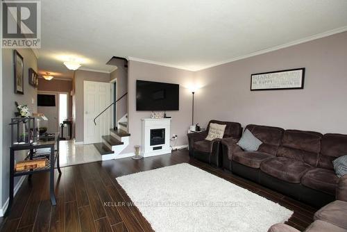 87 Longbourne Cres, Brampton, ON - Indoor Photo Showing Living Room With Fireplace