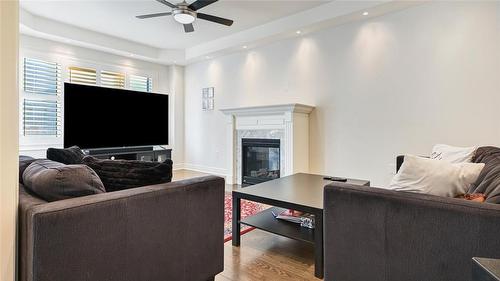 1570 Leger Way, Milton, ON - Indoor Photo Showing Living Room With Fireplace