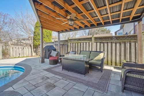 2426 Butternut Crescent, Burlington, ON - Outdoor With In Ground Pool With Deck Patio Veranda With Exterior
