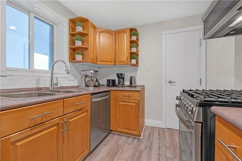 23 Albany Avenue, Hamilton, ON - Indoor Photo Showing Kitchen With Double Sink