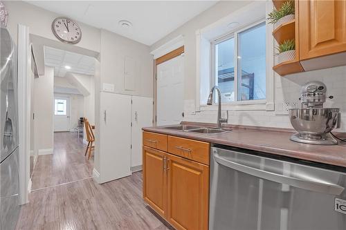 23 Albany Avenue, Hamilton, ON - Indoor Photo Showing Kitchen With Double Sink