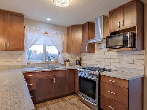 1108 Menu Road, West Kelowna, BC - Indoor Photo Showing Kitchen With Double Sink
