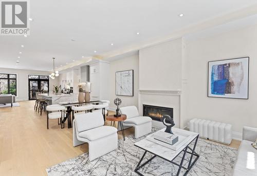 81A Oriole Rd, Toronto, ON - Indoor Photo Showing Living Room With Fireplace