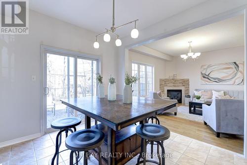 66 Dovetail Dr, Richmond Hill, ON - Indoor Photo Showing Dining Room With Fireplace
