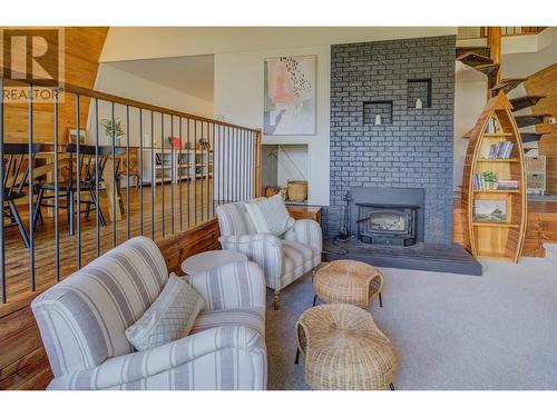 3580 Eagle Bay Road, Blind Bay, BC - Indoor Photo Showing Living Room With Fireplace
