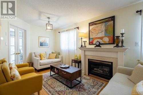 3158 Clayhill Road, Mississauga, ON - Indoor Photo Showing Living Room With Fireplace