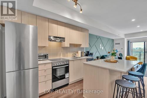 #604 -408 Brown'S Line Line, Toronto, ON - Indoor Photo Showing Kitchen With Stainless Steel Kitchen With Upgraded Kitchen