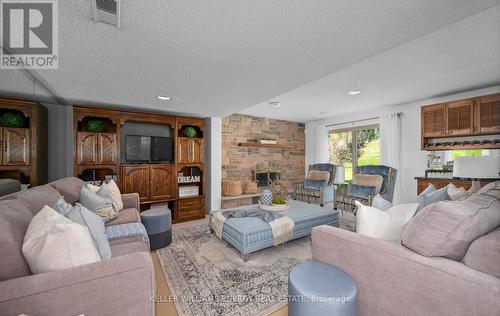 32 Mcclarnan Rd, Ajax, ON - Indoor Photo Showing Living Room With Fireplace