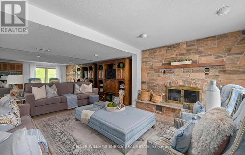 32 Mcclarnan Rd, Ajax, ON - Indoor Photo Showing Living Room With Fireplace