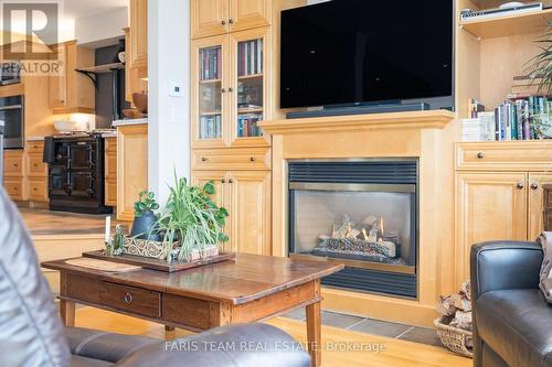 281 Puddicombe Road, Midland, ON - Indoor Photo Showing Living Room With Fireplace