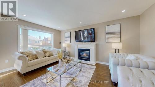 41 Springtown Trail N, Brampton, ON - Indoor Photo Showing Living Room With Fireplace