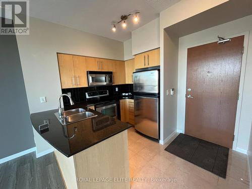 #2202 -219 Fort York Blvd, Toronto, ON - Indoor Photo Showing Kitchen With Stainless Steel Kitchen With Double Sink
