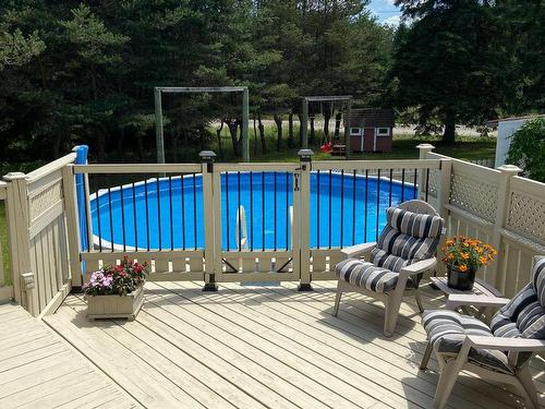 Piscine - 2100 Ch. Du Rapide, Rivière-Rouge, QC - Outdoor With Above Ground Pool With Deck Patio Veranda