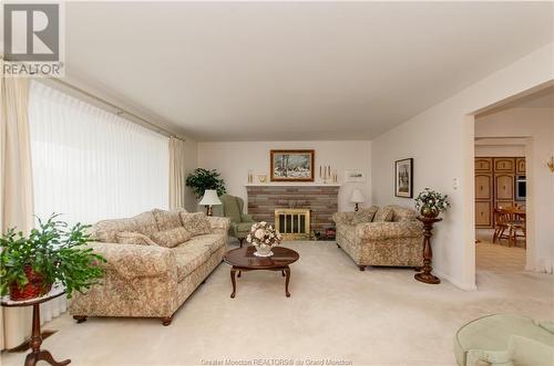 891 Elmwood Dr, Moncton, NB - Indoor Photo Showing Living Room With Fireplace