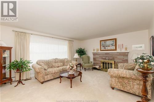 891 Elmwood Dr, Moncton, NB - Indoor Photo Showing Living Room With Fireplace