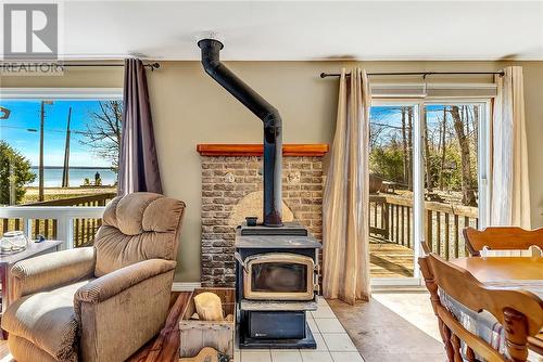 375A Lakeshore Drive, Mindemoya, ON - Indoor With Fireplace
