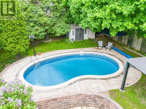 888 Swiss Heights, Oshawa, ON - Outdoor With In Ground Pool With Deck Patio Veranda With Backyard