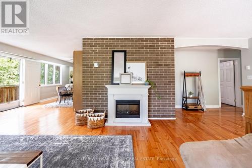 888 Swiss Heights, Oshawa, ON - Indoor Photo Showing Living Room With Fireplace
