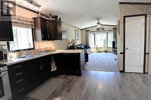 455 Albers Road, Lumby, BC - Indoor Photo Showing Kitchen With Double Sink