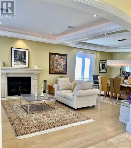 103 Grandview Ave, Markham, ON - Indoor Photo Showing Living Room With Fireplace