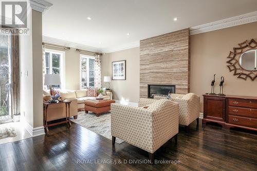 82 Munro Boulevard, Toronto, ON - Indoor Photo Showing Living Room With Fireplace