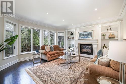 82 Munro Boulevard, Toronto, ON - Indoor Photo Showing Living Room With Fireplace