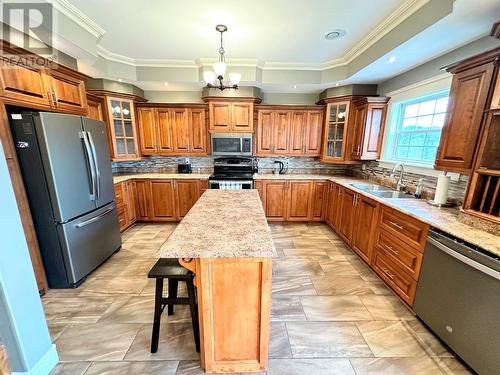 6 Parkside Crescent, Clarenville, NL - Indoor Photo Showing Kitchen With Double Sink