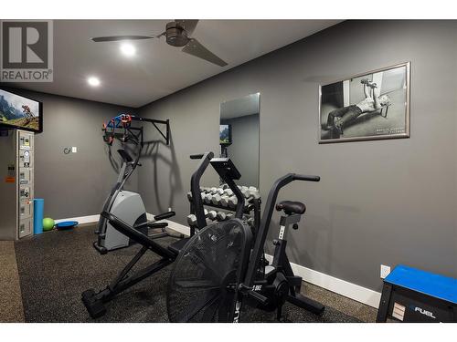 98 Ranchland Place, Coldstream, BC - Indoor Photo Showing Gym Room