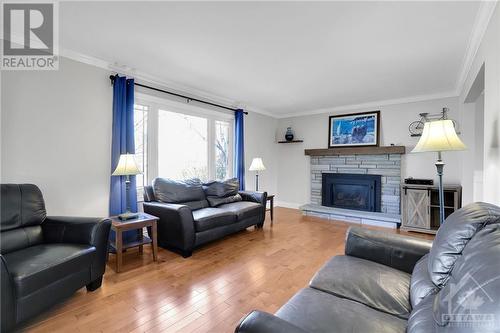 1782 Ernest Avenue, Ottawa, ON - Indoor Photo Showing Living Room With Fireplace