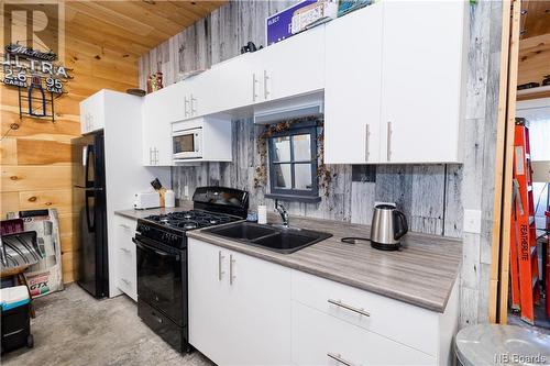 3616 690 Route, Flowers Cove, NB - Indoor Photo Showing Kitchen With Double Sink