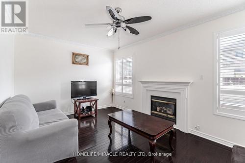 38 Mario St, Brampton, ON - Indoor Photo Showing Living Room With Fireplace