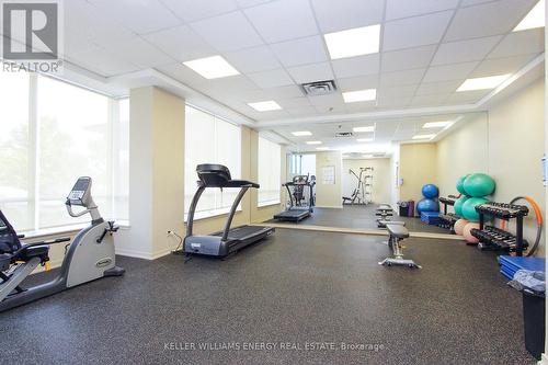 #1104 -711 Rossland Rd E, Whitby, ON - Indoor Photo Showing Gym Room