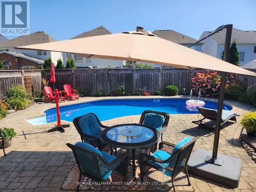 3185 Country Lane, Whitby, ON - Outdoor With In Ground Pool With Deck Patio Veranda With Backyard
