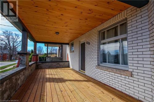 608 Gould Street, Wiarton, ON - Outdoor With Deck Patio Veranda With Exterior