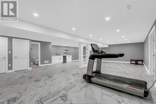 1487 Monticello Street, Windsor, ON - Indoor Photo Showing Gym Room