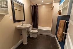 Full bath in the lower level for guests or the teen in the family - 