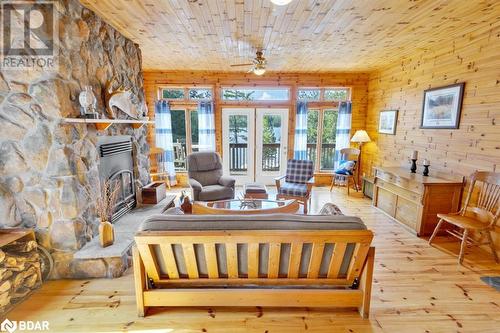 660 Thirty Island Road, Cloyne, ON - Indoor With Fireplace
