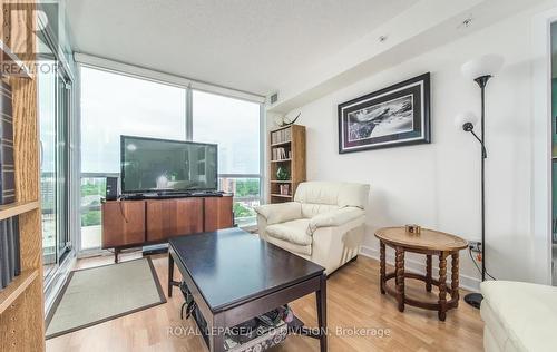 #1406 -5740 Yonge St, Toronto, ON - Indoor Photo Showing Living Room With Fireplace
