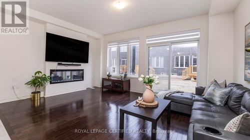 128 Adventura Road, Brampton, ON - Indoor Photo Showing Living Room With Fireplace