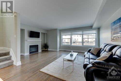 320 Boudreau Street Unit#G, Ottawa, ON - Indoor Photo Showing Living Room With Fireplace