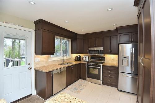 8410 Twenty Road E, Hamilton, ON - Indoor Photo Showing Kitchen With Double Sink
