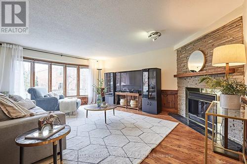 2100 Schoolmaster Circle, Oakville, ON - Indoor Photo Showing Living Room With Fireplace