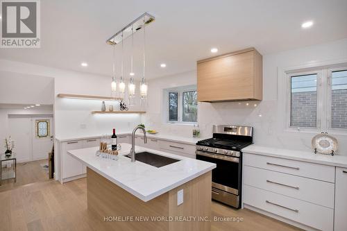 77 Aspenwood Dr, Toronto, ON - Indoor Photo Showing Kitchen With Upgraded Kitchen