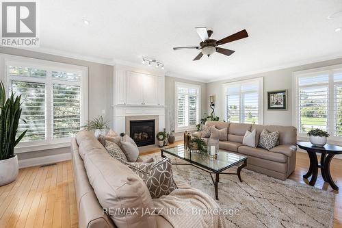 23 Venton Court, Clarington, ON - Indoor Photo Showing Living Room With Fireplace