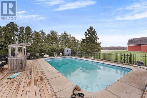 984 Road 6 East, Kingsville, ON - Outdoor With In Ground Pool With Deck Patio Veranda With Backyard