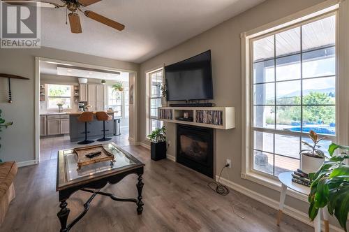 18740 Old Richter Pass Road, Osoyoos, BC - Indoor Photo Showing Living Room With Fireplace